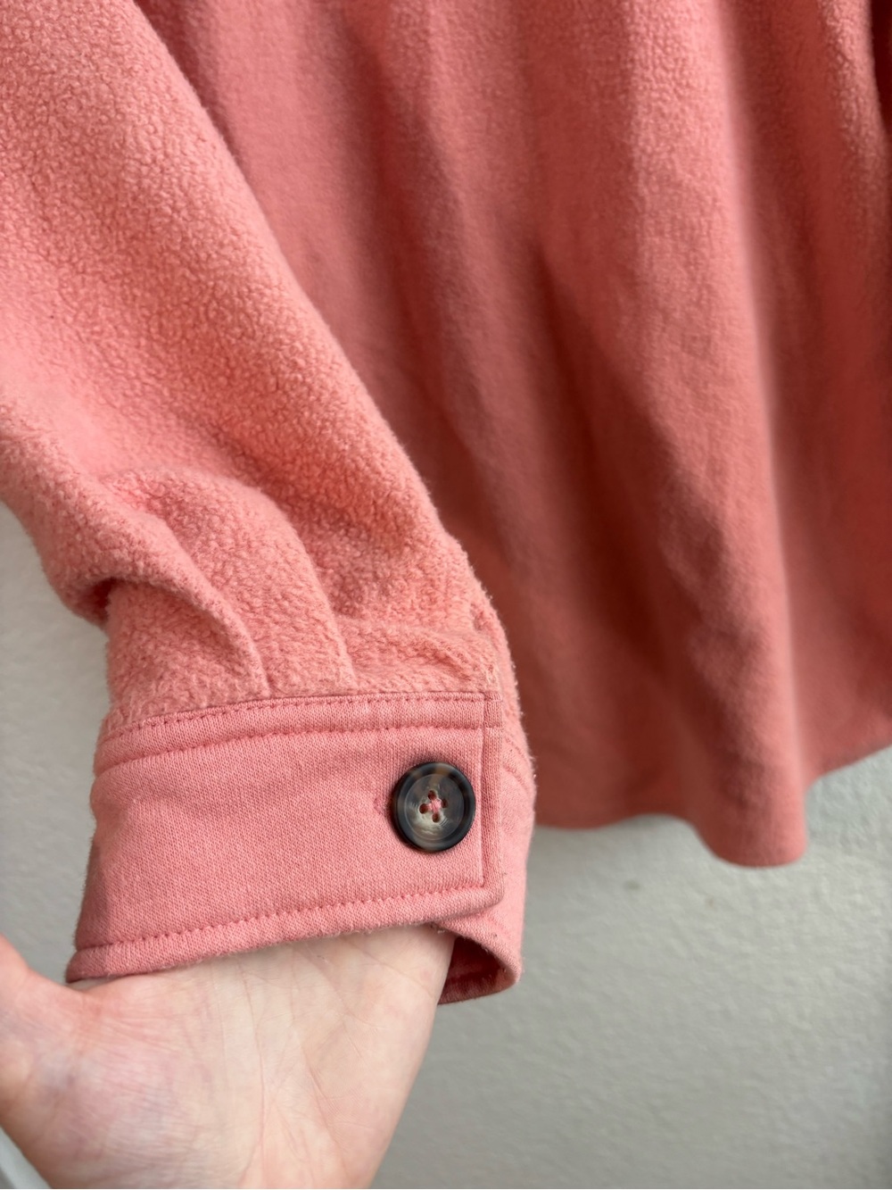 Wild Fable Pink Button-Up Fleece Shacket Small - Picture 5 of 7